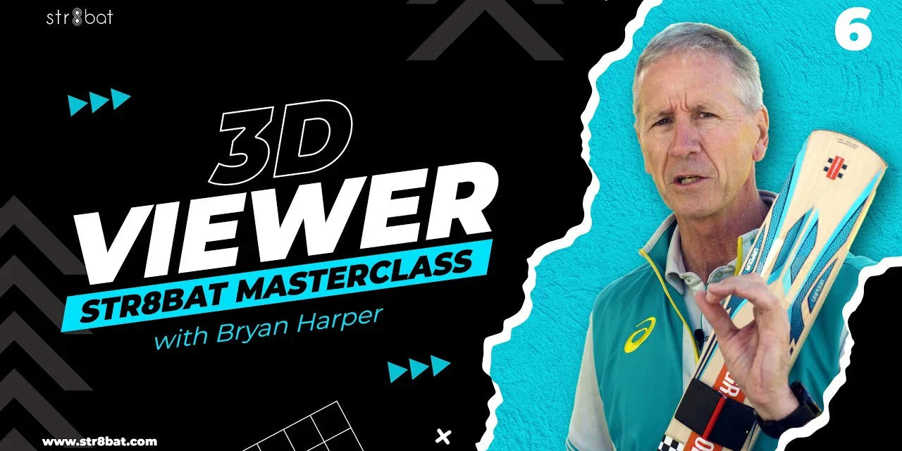 Bryan Harper Masterclass on str8bat's 3D viewer | Cricket Bat Sensor