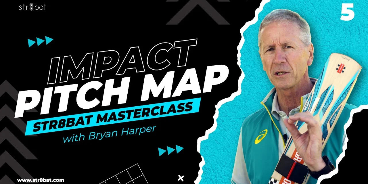 Bryan Harper Masterclass on Impact Pitch Map | str8bat Cricket Bat Sensor