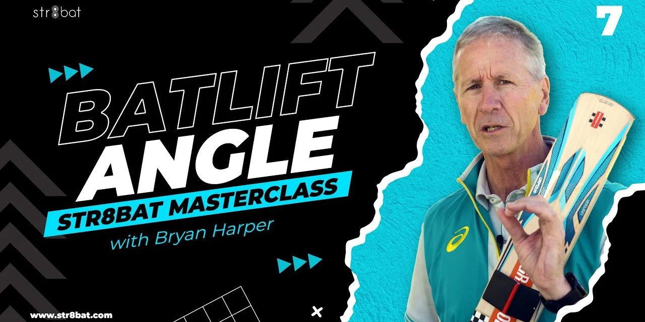 Bryan Harper Batting Masterclass on Batlift Angle | str8bat Cricket Bat Sensor