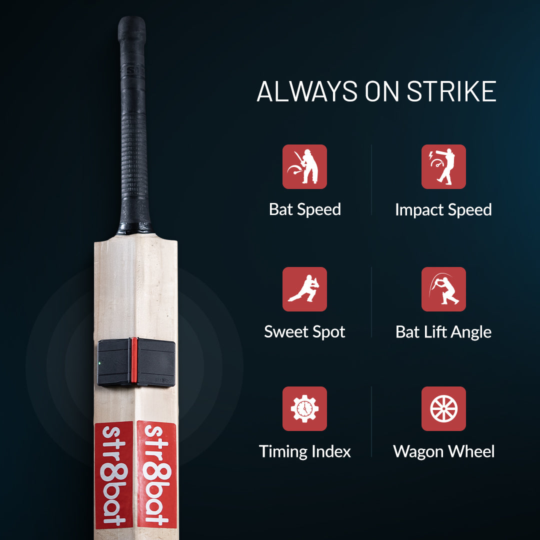 Cricket Bat Sensor | Track & Improve Your Batting Performance – str8bat