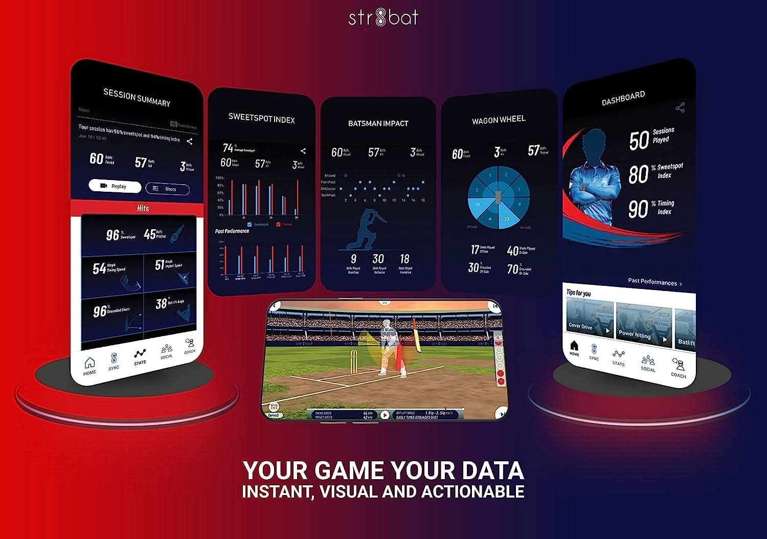 str8bat Cricket Bat Sensor - Affiliate