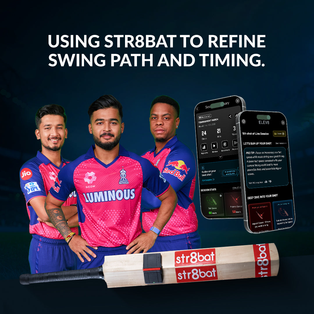 Cricket Bat Sensor | Track & Improve Your Batting Performance – str8bat